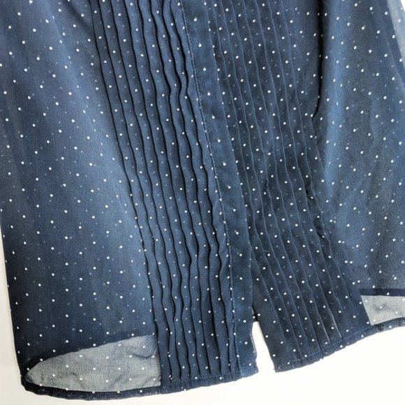 Zara • Trafaluc Polka Dot Pleated Blouse - Picture 4 of 8